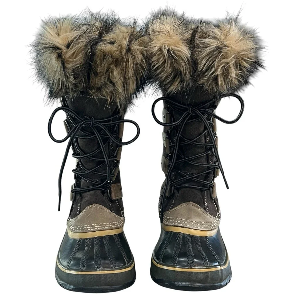 Sorel Joan of Arctic Size 6 Faux Fur Women's Waterproof Winter Boots 4.5 UK
